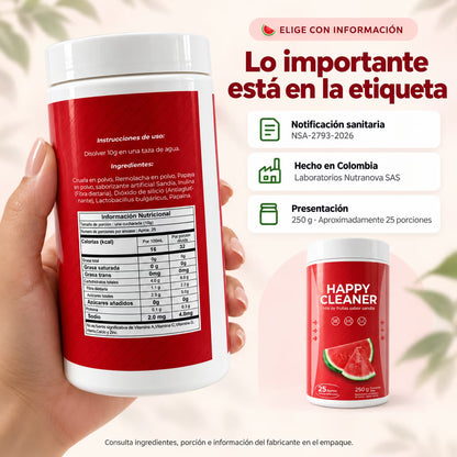 Happy Cleaner – Mix de frutas sabor sandía · 250 g