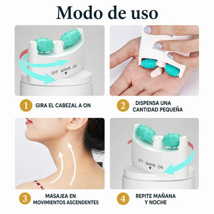 FirmNeck SERUM 10 – Crema reafirmante con rodillo masajeador