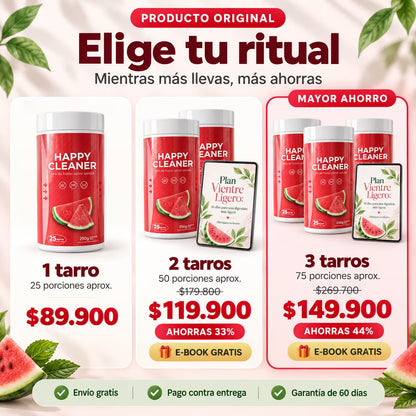 Happy Cleaner – Mix de frutas sabor sandía · 250 g