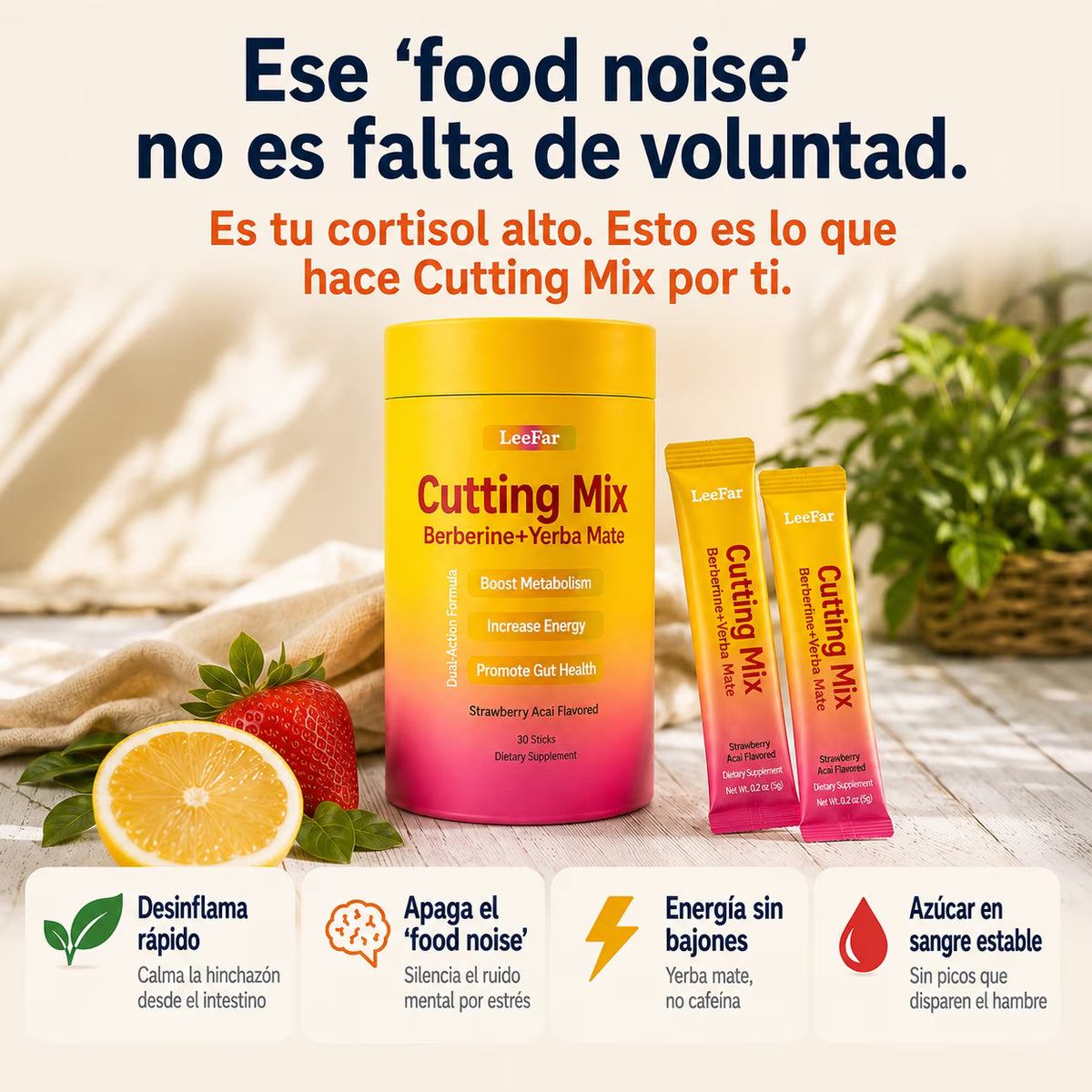 CUTTING MIX — Sachets para Balance de Cortisol