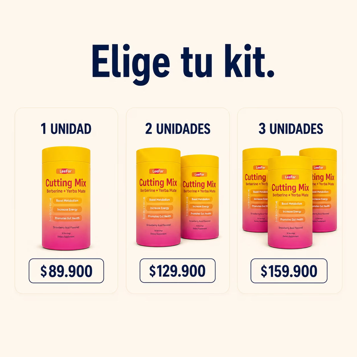 CUTTING MIX — Sachets para Balance de Cortisol