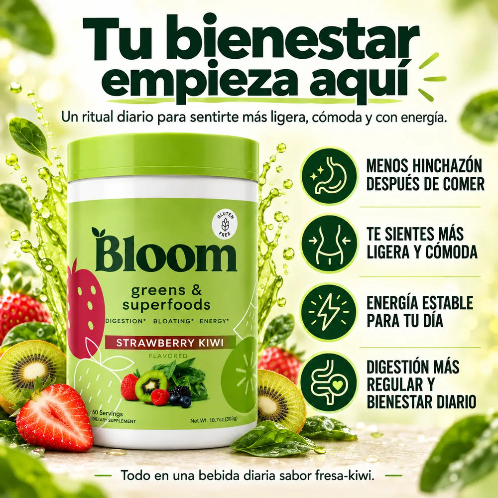 Bloom superalimento verde Strawberry Kiwi