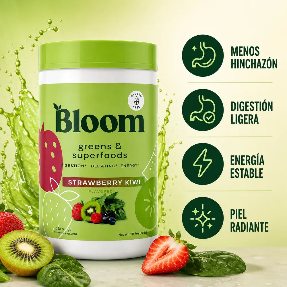 Bloom superalimento verde Strawberry Kiwi